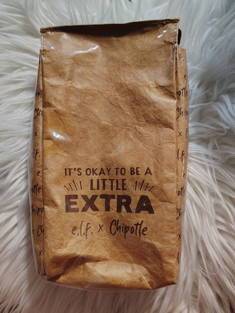 Rare e.l.f. x Chipotle Limited Edition Makeup Bag “Little Extra” Discontinued